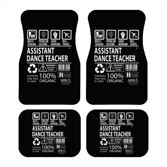 Assistant Dance Teacher Car Mats - Multitasking Job