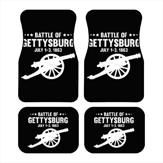 Battle Of Gettysburg Pennsylvania American Us Civi Car Mats