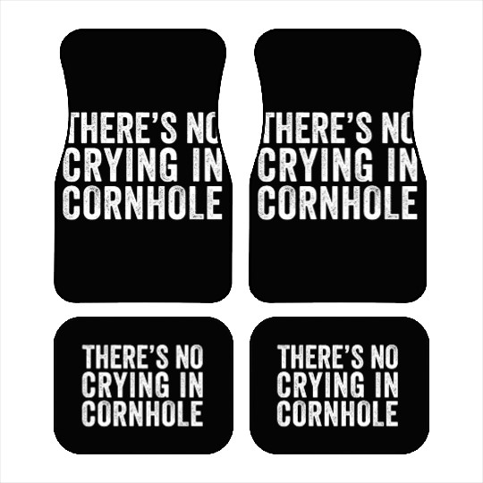 There's No Crying In Cornhole Bean Bag Toss Game Car Mats