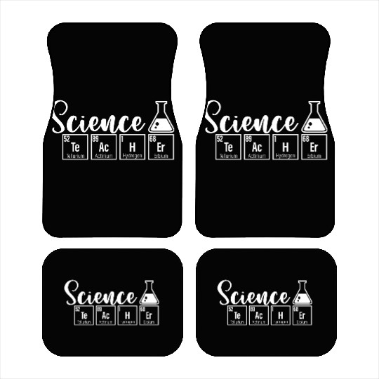 High School Science Teacher Car Mats Funny Science