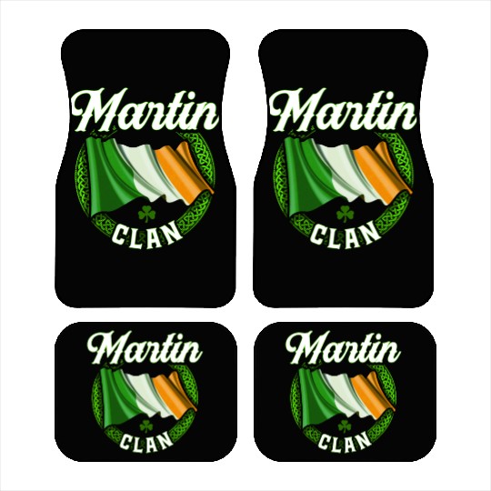 Martin Surname Irish Last Name Ireland Flag Car Mats