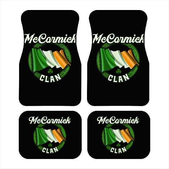 Mccormick Surname Irish Last Name Ireland Flag Car Mats