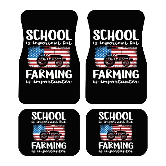 Funny Farming Saying Gift For Farmers Car Mats