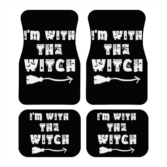 I'm With The Witch Car Mats