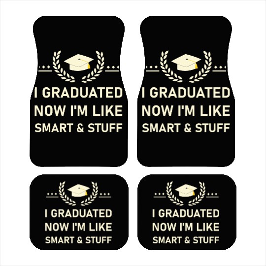 Funny College High School Graduation Gift Senior Car Mats