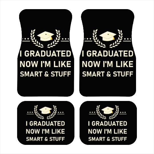 Funny College High School Graduation Gift Senior Car Mats