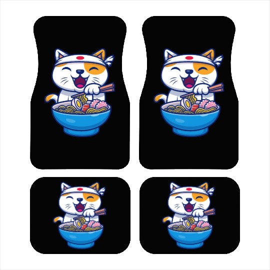 Ramen Cute Cat Japan Kawaii Car Mats