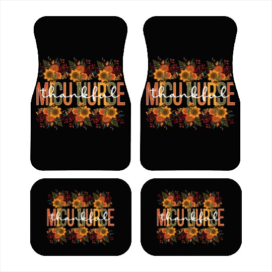MICU Nurse Thanksgiving Medical ICU Nursing Gifts Car Mats