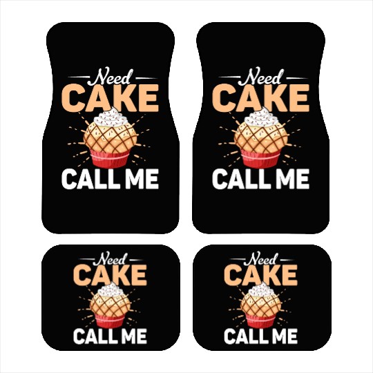 Need Cake Call Me Cookie Pastry Baking Cake Car Mats