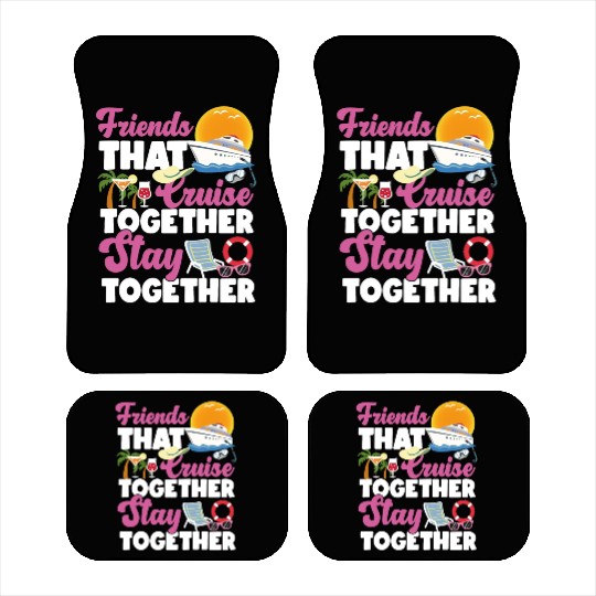 Cruise Ship Vacation Friends Car Mats