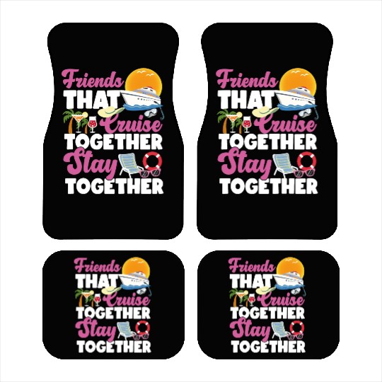Cruise Ship Vacation Friends Car Mats