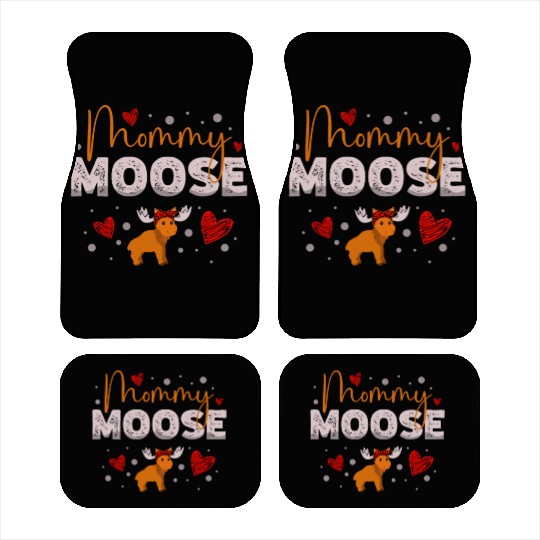 Mommy Moose Wildlife Animal Alces Deer Mothers Day Car Mats