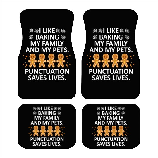 Punctuation Save Lives Funny English Teacher Car Mats
