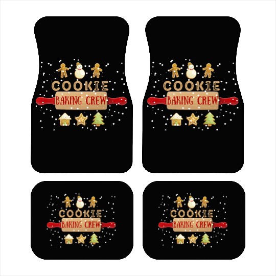 Christmas Gingerbread Baking Graphic Car Mats