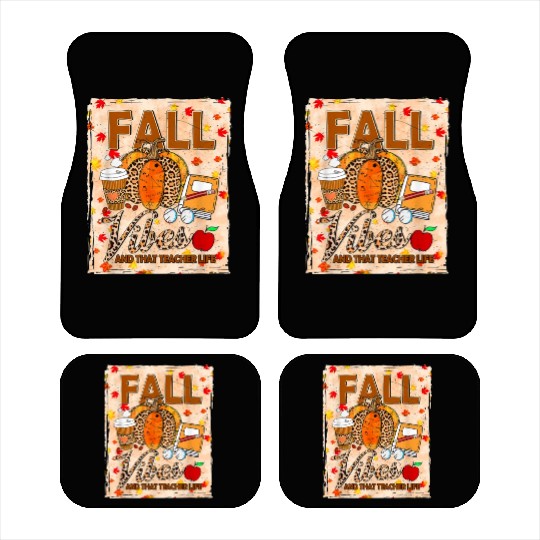 Fall Vibes And That Teacher Life Bleached Car Mats