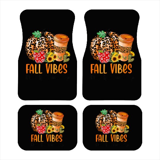 Fall Vibes And That Sped Teacher Life Thanksgiving Car Mats