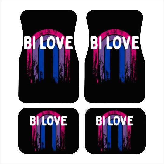 Bi Love Bisexual Couples Bi Pride Lovers LGBTQ Car Mats