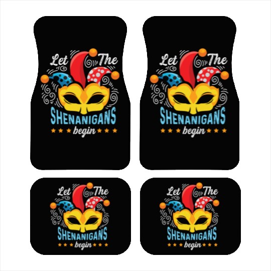 Shenanigans Begins Joker or Funny Person Gift Car Mats