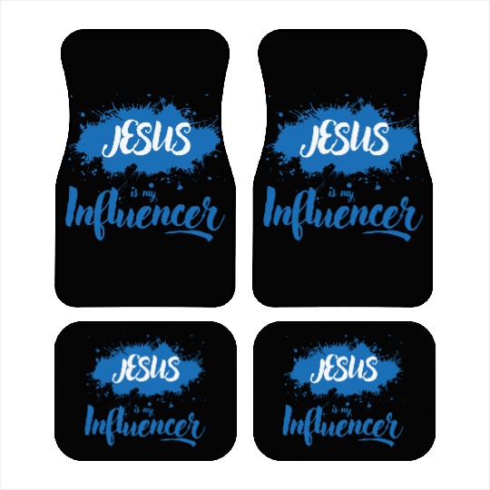 JESUS is my Influencer blue light Car Mats