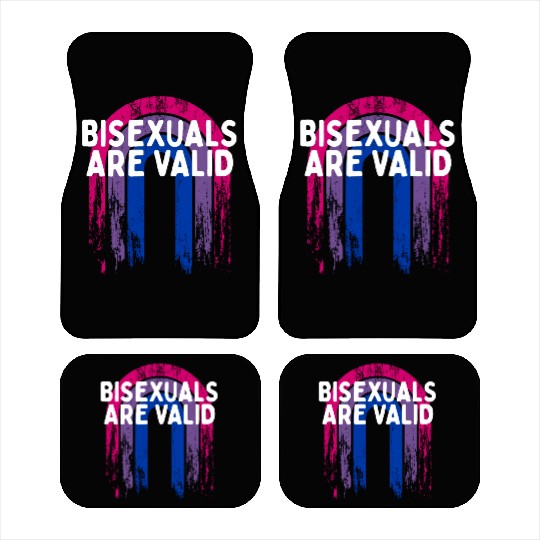 Bisexuals Are Valid Bi Positivity Bi Pride Car Mats