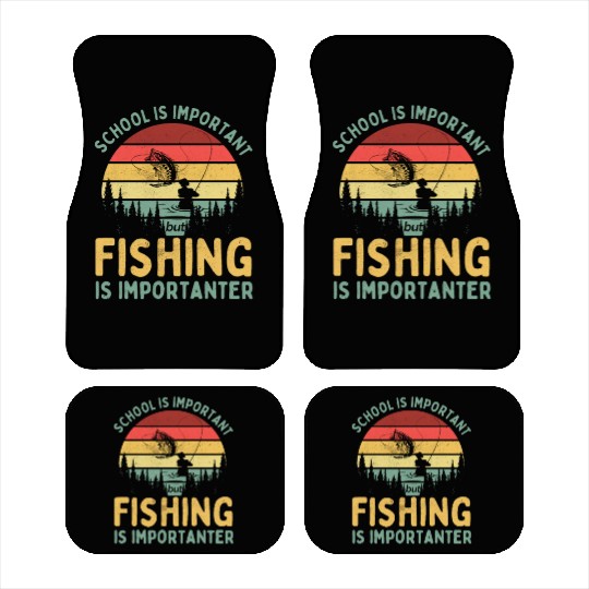 Fishing School Youth Boys Lover Teen Kids Gift Car Mats