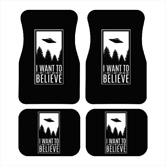 Alien UFO I Want To Believe Car Mats
