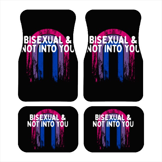 Bisexual & Not into You Bi Single Bi Pride Car Mats