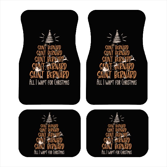 Saint Bernard Christmas Dog breed Christmas Tree Car Mats