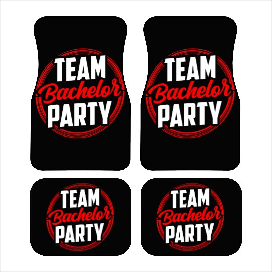 Team Bachelor Party Bride Groom Car Mats