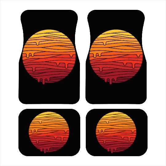 The Mountain Sun and Moon Car Mats