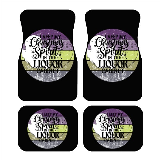 Funny Christmas Spirit Ghosts Sunset Car Mats