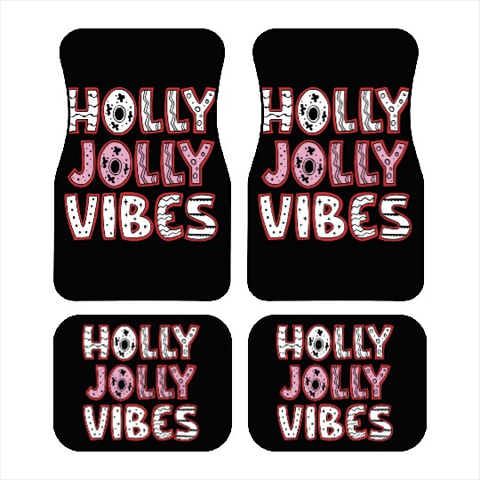 Holly jolly vibes Car Mats