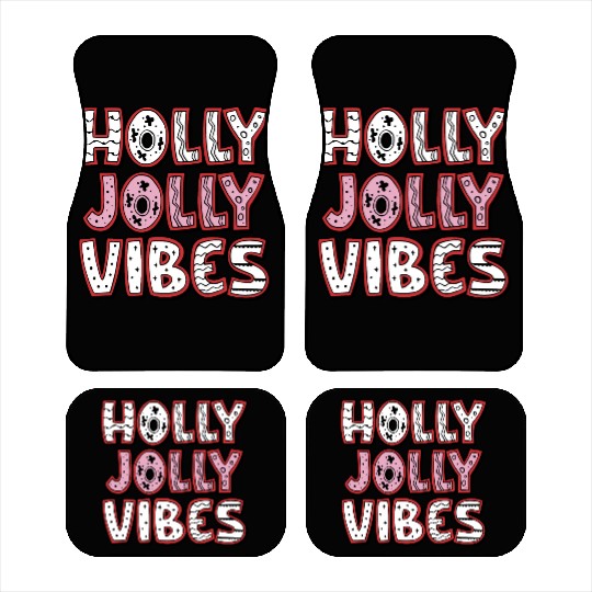 Holly jolly vibes Car Mats