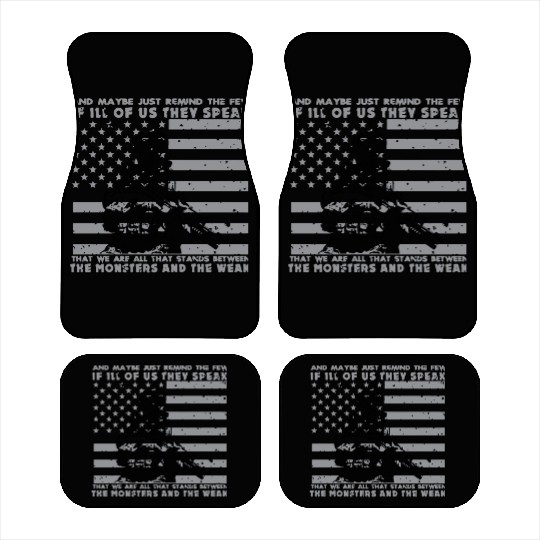 The Monsters And The Weak US Army Veteran Car Mats