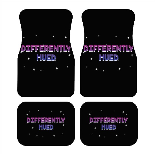 Differently Hued Bisexual LGBTQ Bi Pride Car Mats