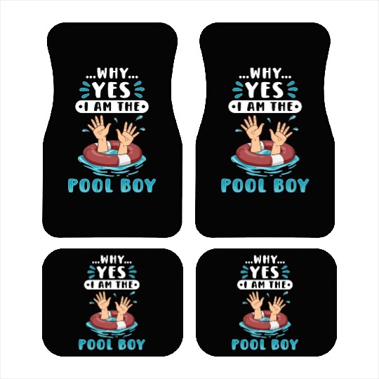 Swimmer Scuba Diving Pool Boy Water Sport Car Mats