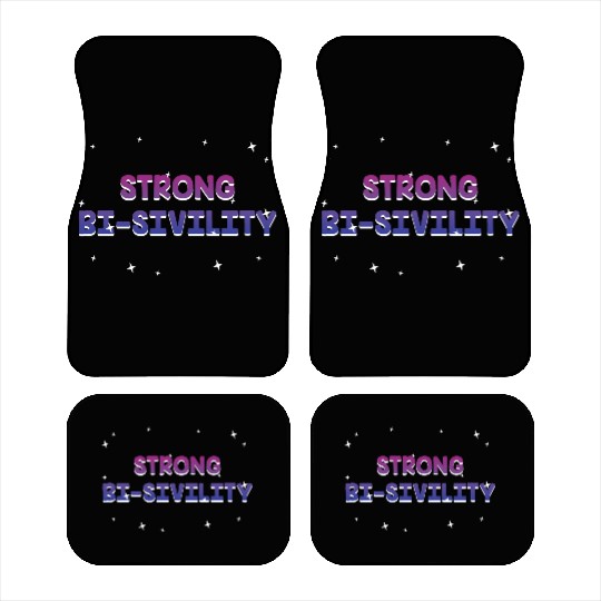 Strong Bisivility Bisexual LGBTQ Bi Pride LGBT Car Mats