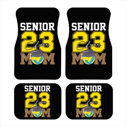 Cheer Mom Senior Class Of 2023 Volleyball Fan Gift Car Mats