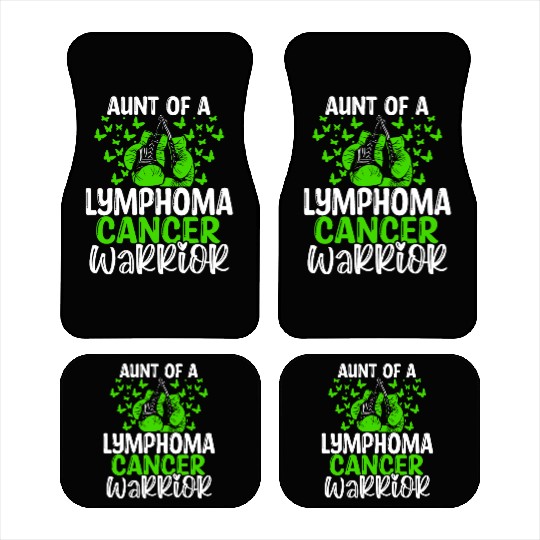 Lymphoma Cancer Awareness Aunt Nephew Niece Car Mats