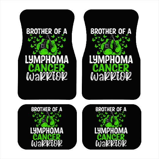 Lymphoma Cancer Awareness Brother Twins Sibling Car Mats