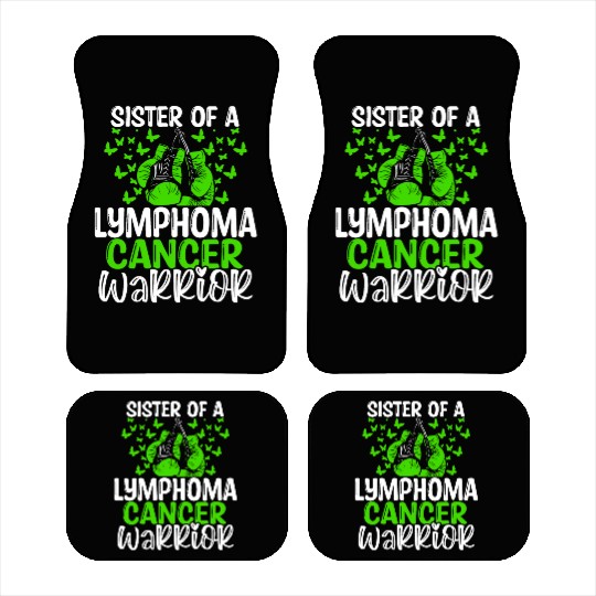Lymphoma Cancer Awareness Sister Twins Sibling Car Mats