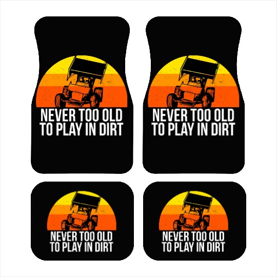 Sprint Car Racing Never Old Play Dirt Track Race F Car Mats