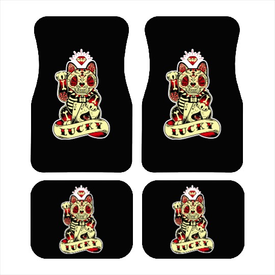 lucky cat Skull Candy Car Mats
