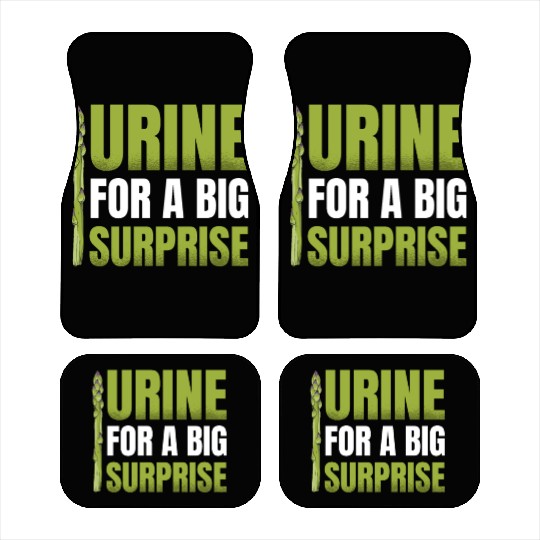 Urine For A Big Surprise Vegetable Vegan Asparagus Car Mats