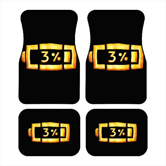 Scary Halloween Pumpkin Lantern - DIGITAL Car Mats