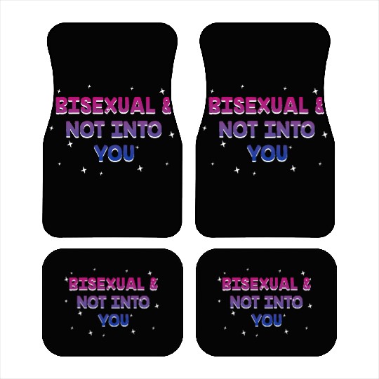 Bisexual and Not into You Bi Single Bi Pride Car Mats