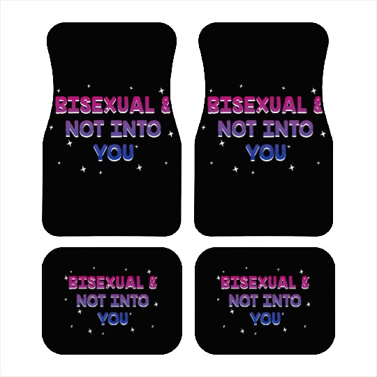 Bisexual and Not into You Bi Single Bi Pride Car Mats