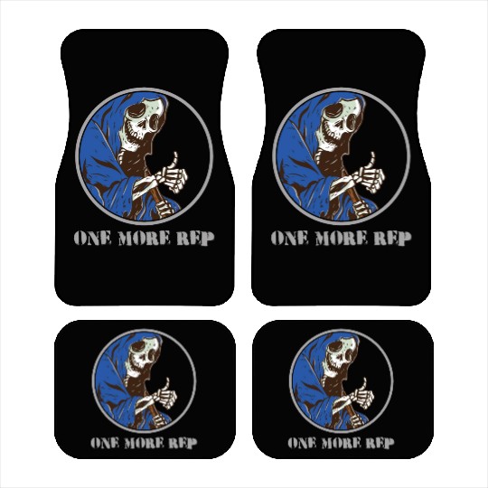 Grim Reaper Weightlifting Gym Workout Humor Car Mats
