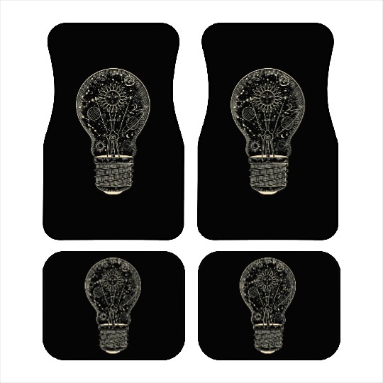 Astronomy Universe Planets Light Bulb Car Mats