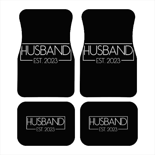 Husband Est. 2023 Matching Couple Newlywed Married Car Mats